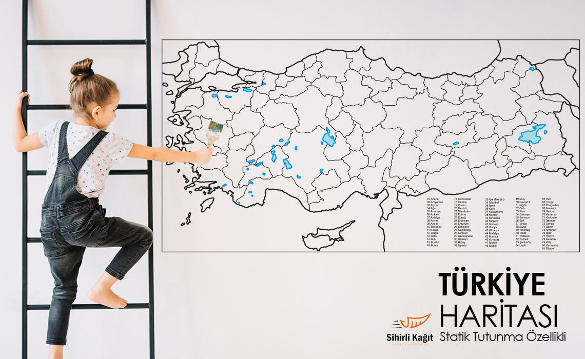 Sihirli Kağıt Türkiye Haritası