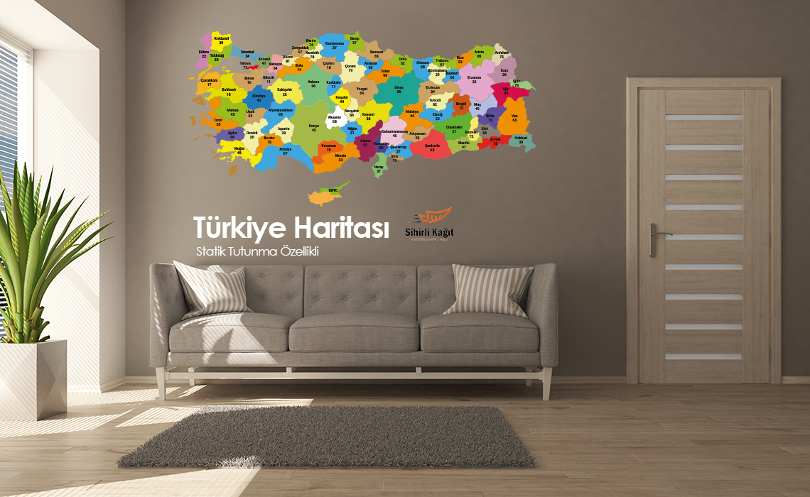 Türkiye Haritası Renkli