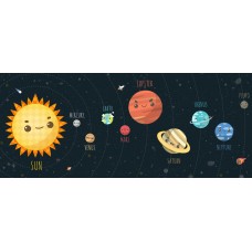 Sihirli Kağıt Güneş Sistemi Çocuk 150x62cm