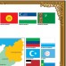 Sihirli Kağıt Türk Devleti Bayrakları Statik Tutunma Özellikli Yapıştırma Gerektirmez 120x125cm