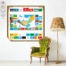 Sihirli Kağıt Türk Devleti Bayrakları Statik Tutunma Özellikli Yapıştırma Gerektirmez 120x125cm