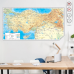 Sihirli Kağıt Türkiye Fiziki Haritası Beyaz Kağıt Üzerine Renkli Baskı 116x65cm Sihirli Kağıt Türkiye Fiziki Haritası Beyaz Kağıt Üzerine Renkli Baskı 116x65cm