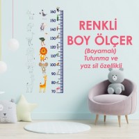 Magic Paper Colored Height Measurer Painting Work Static Cling Feature No Gluing Required 40x95cm