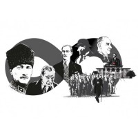Sihirli Kağıt Atatürk 10 kasım Sticker-2 48x90cm