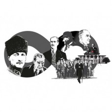 Sihirli Kağıt Atatürk 10 kasım Sticker-2 48x90cm