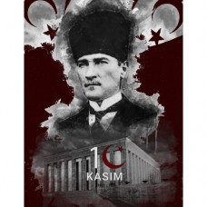 Sihirli Kağıt Atatürk 10 kasım-1 75x100cm 