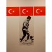 Sihirli Kağıt Atatürk Kocatepe Buzlu Kağıt Üzerine Baskı Statik Tutunma Özellikli Yapıştırma Gerektirmez 56x114cm
