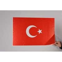 Sihirli Kağıt Türk Bayrağı Statik Tutunma Özellikli Yapıştırma Gerektirmez 10'lu Birleşik