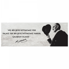 Sihirli Kağıt Atatürk Sözleri-4 35x100cm