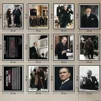 Magic Paper 12-Piece Atatürk Poster Set (24x30cm each) Magic Paper 12-Piece Atatürk Poster Set (24x30cm each)