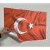 Sihirli Kağıt Türk Bayrağı Dalgalı Statik Tutunma Özellikli Yapıştırma Gerektirmez 50x75cm
