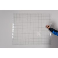 Sihirli Kağıt Yazı Tahtası Kareli Şeffaf Pratik Tutunabilir Yapıştırma Gerektirmez 120x100cm