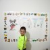 Sihirli Kağıt Yazı Tahtası Çocuk Odası İçin Tasarlanmış Kişiselleştirilebilir "Deniz'in Hayal Dünyası" 150x100cm 2'li