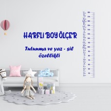 Sihirli Kağıt Yazı Tahtası Boy Ölçer Harfli Statik Tutunma Özellikli Yapıştırma Gerektirmez 30x150cm
