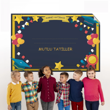 Sihirli Kağıt Karne Hatırası-7 Statik Tutunma Özellikli Yapıştırma Gerektirmez