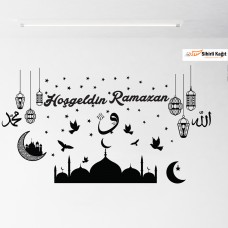 Sihirli Kağıt Dini Sticker-04 Hoş Geldin Ramazan (Yapışkanlı)