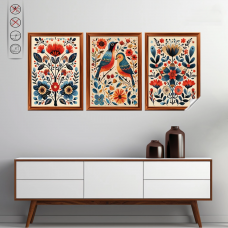 Magic Paper Flower Table-Poster-30 Static Cling Feature No Gluing Required