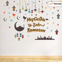 Magic Paper Religious Sticker -07 Welcome City Ramadan (Adhesive)