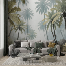 Magic Paper Wallpaper Flower Patterned Static Cling Feature No Gluing Required (SK-2050)