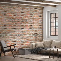 Sihirli Kağıt Duvar Kağıdı Taş Desenli Statik Tutunma Özellikli Yapıştırma Gerektirmez (SK-4014)