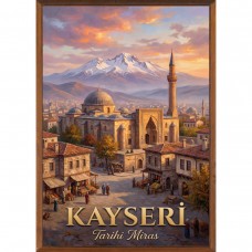 Sihirli Kağıt Tablo-10 Tarihi Miras Kayseri Statik Tutunma Özellikli Yapıştırma Gerektirmez