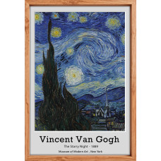 Sihirli Kağıt Tablo-Poster Dünyaca Ünlü-21 Yıldızlı Gece Tablo Statik Tutunma Özellikli Yapıştırma Gerektirmez 50x70cm