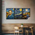 Sihirli Kağıt Tablo Van Gogh Yıldızlı Gece Statik Tutunma Özellikli Yapıştırma Gerektirmez 117x70cm Sihirli Kağıt Tablo Van Gogh Yıldızlı Gece Statik Tutunma Özellikli Yapıştırma Gerektirmez 117x70cm
