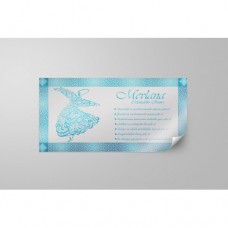 Sihirli Kağıt Tablo Mevlana Mavi Statik Tutunma Özellikli Yapıştırma Gerektirmez 180x107cm