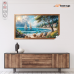 Sihirli Kağıt Doğa Temalı Tablo-79 Sahil Statik Tutunma Özellikli Yapıştırma Gerektirmez 60x105cm