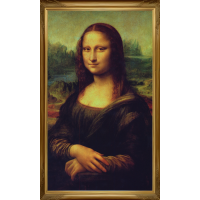 Sihirli Kağıt Tablo Mona Lisa Statik Tutunma Özellikli Yapıştırma Gerektirmez 70x116cm