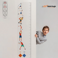 Sihirli Kağıt Yazı Tahtası Renkli Boy Ölçer Erkek Statik Tutunma Özellikli Yapıştırma Gerektirmez 28x100cm