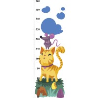 Sihirli Kağıt Renkli Boy Ölçer-Sevimli Kedi Statik Tutunma Özellikli Yapıştırma Gerektirmez 35x100cm Sihirli Kağıt Renkli Boy Ölçer-Sevimli Kedi Statik Tutunma Özellikli Yapıştırma Gerektirmez 35x100cm