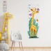 Sihirli Kağıt Renkli Boy Ölçer-Sevimli Zürafa Statik Tutunma Özellikli Yapıştırma Gerektirmez 35x100cm