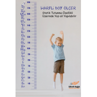Magic Paper Letter Height Measurer Static Cling Feature No Gluing Required 30x150cm