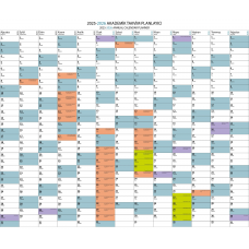 Magic Paper 2025-2026 Academic Calendar Planner Special Printing 120x144cm