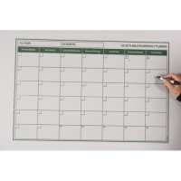 Sihirli Kağıt Aylık Takvim Planlayıcı Mini İngilizce Statik Tutunma Özellikli Yapıştırma Gerektirmez 90x60cm