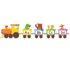Sihirli Kağıt İngilizce Alfabe Treni 20x335cm
