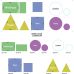 Magic Paper Sticker Geometric Shapes (Adhesive)
