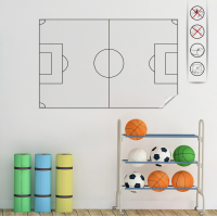 Sihirli Kağıt Yazı Tahtası Futbol Taktik 105x70cm