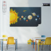 Sihirli Kağıt Güneş Sistemi Statik Tutunma Özellikli Yapıştırma Gerektirmez 150x95cm