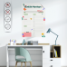Magic Paper Daily Calendar Planner-2 Static Cling No Gluing Required 50x70cm