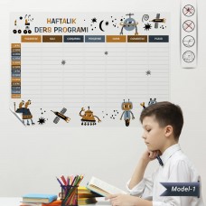 HAFTALIK DERS PROGRAMI MODEL-1 70x98cm