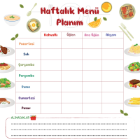 Magic Paper Weekly Menu-3 Static Cling No Gluing Required 40x40cm