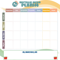 Magic Paper Weekly Menu-5 Static Cling No Gluing Required 40x40cm