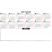 Magic Paper 2026 Mini Annual Plan (SK-02) 56x100cm Magic Paper 2026 Mini Annual Plan (SK-02) 56x100cm