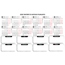 Magic Paper 2026 Mini Annual Plan (SK-03) 56x100cm