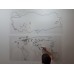 PraticPaperBoard Muted Turkey Map 114x48cm